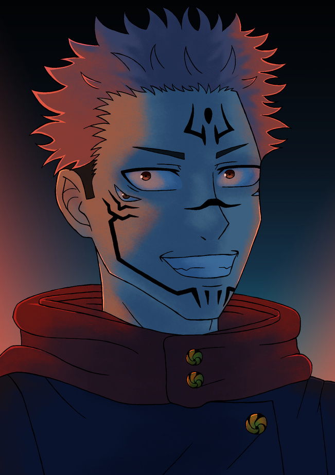 Fan art of Yuji Itadori from Jujutsu Kaisen